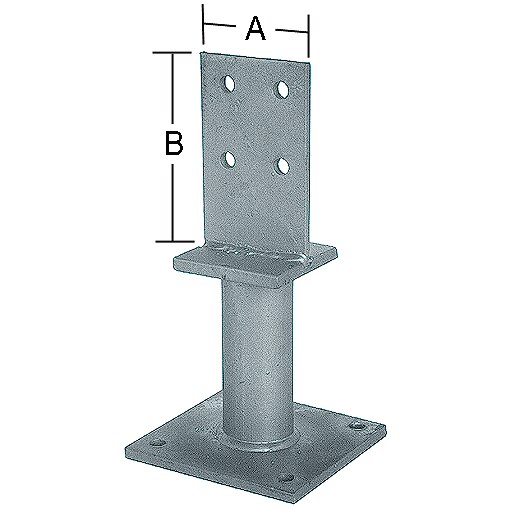 Stützenfuß Typ T, Stützenfuss Typ T, Stützenfüße, Stützenfüsse, auf Beton, Rohr